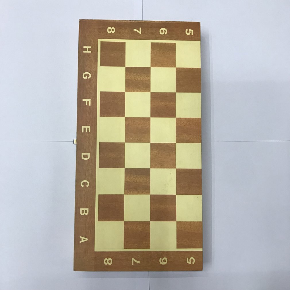 29cm Wooden Chessboard Folding Board Chess Game Funny International Chess Set For Party Family Activities