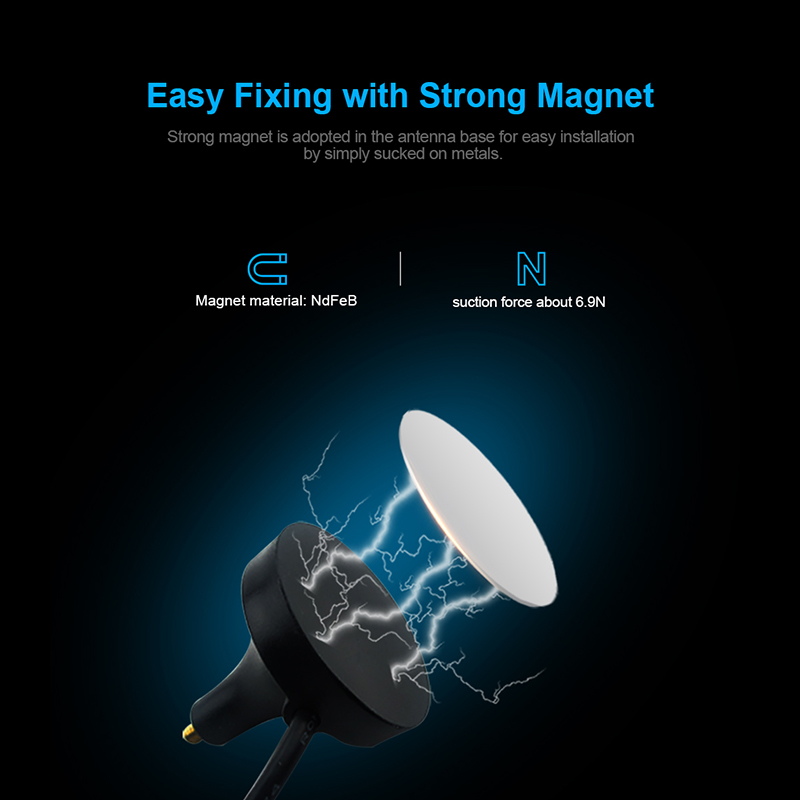 2.4G 5G 5.8G WIFI Signal Booster Wireless Antenna WLAN 5X Range Extender Magnetic Mount Signal Antenna With Magnetic base SMA