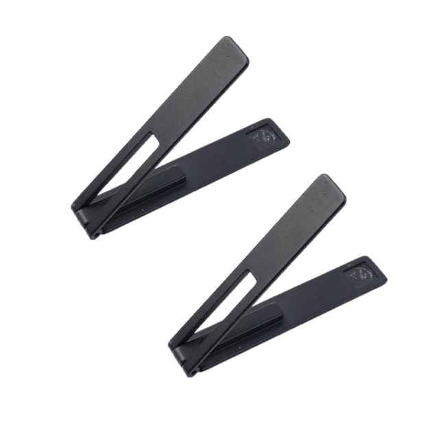 Ultra-thin Mini Metal Folding Mobile Phone Holder Stand for iPhone Samsung Xiaomi Invisible Portable Phone Kickstand Bracket: black