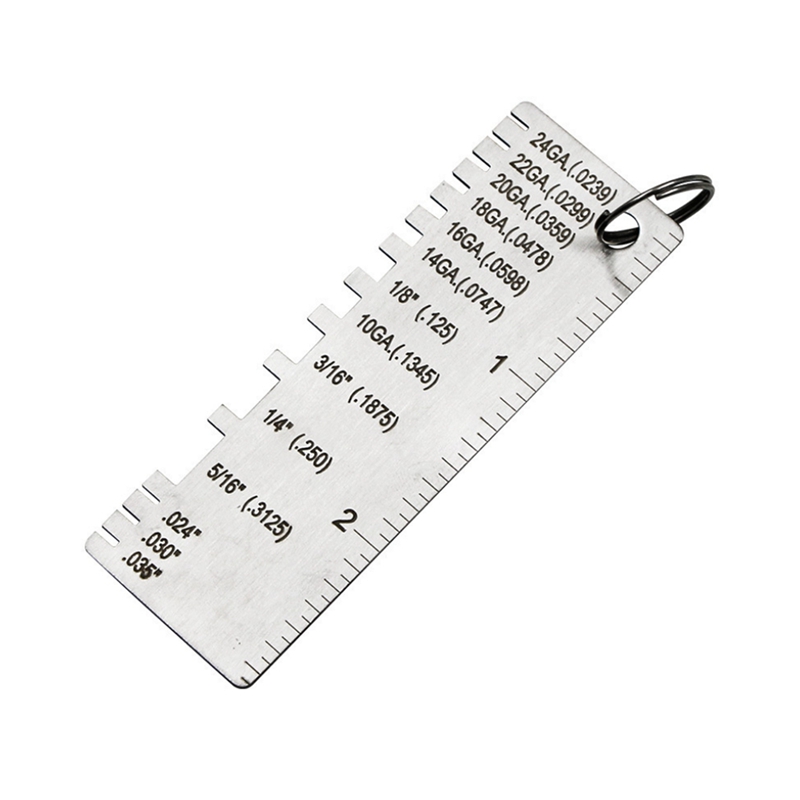 Metall Blatt Dicke Messgerät,Dual-einseitig Runder Metall Blatt Messgerät-Draht Messgerät Messung Werkzeug, schweißen Messgerät Dicke Messgerät