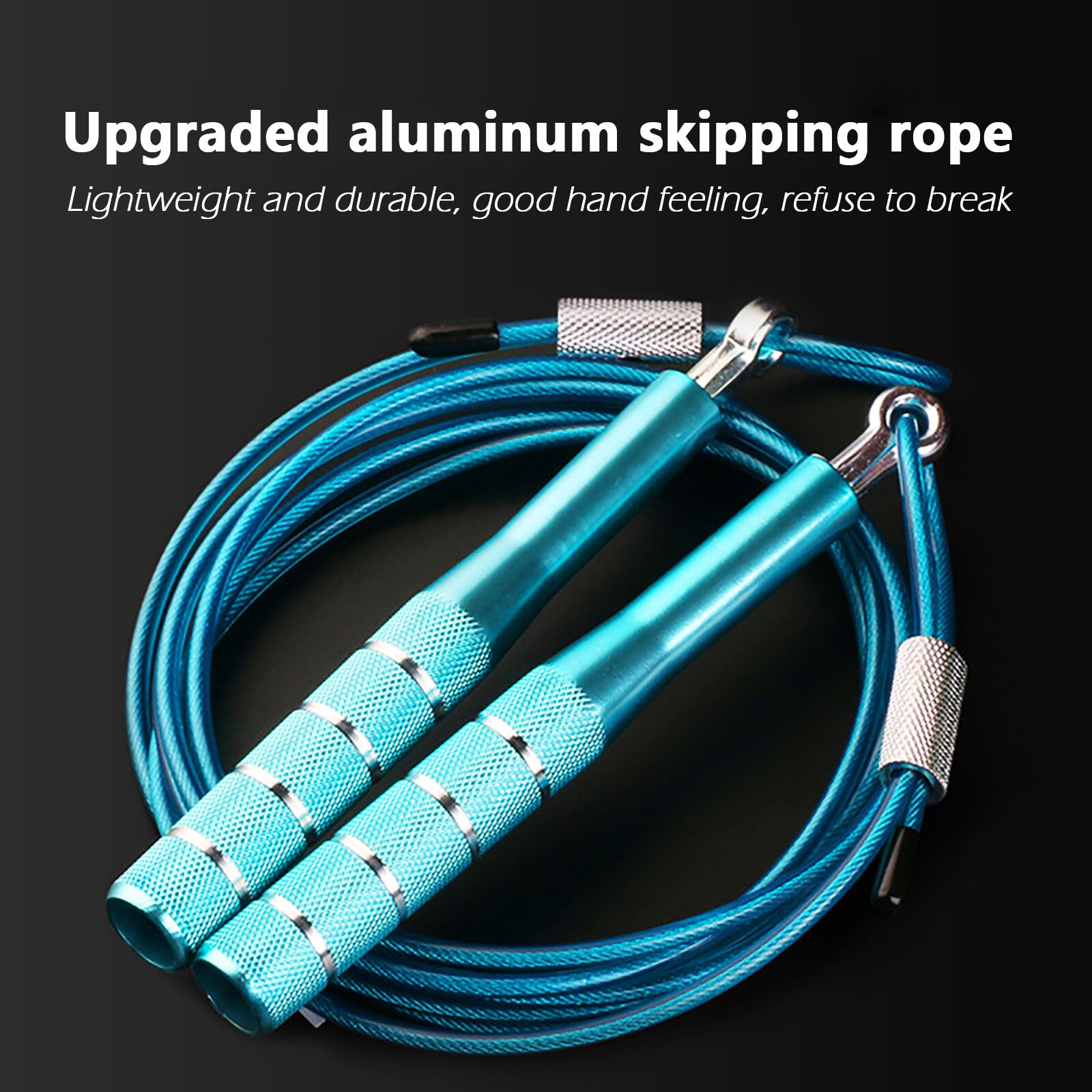 Jump Skipping Rope Cable Steel Bold 4mm Fitness Training Fast Speed Upgrated Aluminum Alloy Skipping Rope for Kids and Adults