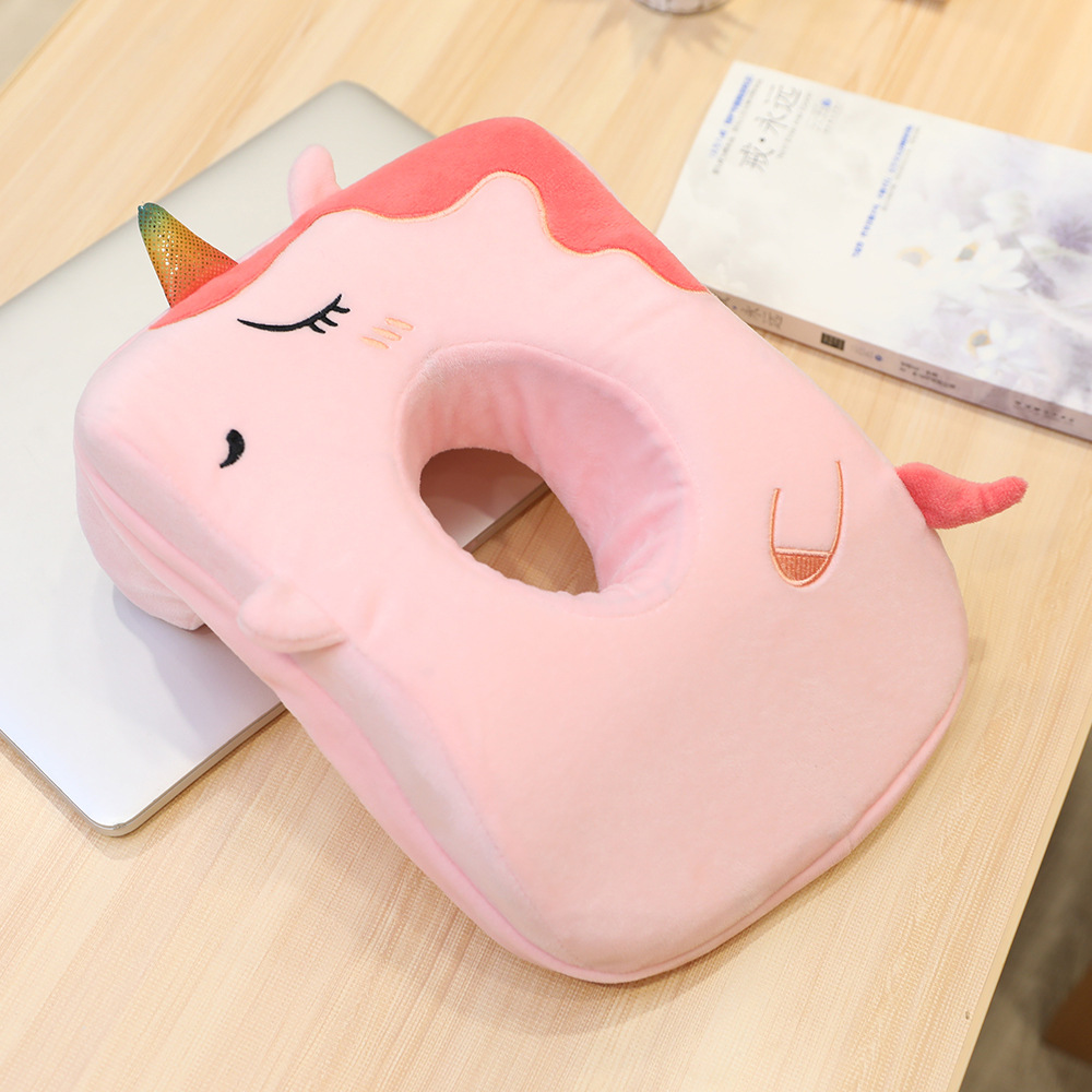 Bambini cartone animato dormire pisolino artefatto ufficio Memory Foam cuscino Siesta bambini sdraiato cuscino per dormire studente cuscino sdraiato: unicorn