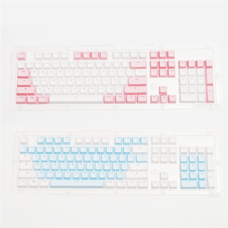 PBT Translucent Backlight Keycaps 104 Keys Mechanical Keyboard Key Cap Double Shot Key Cap For Cherry MX