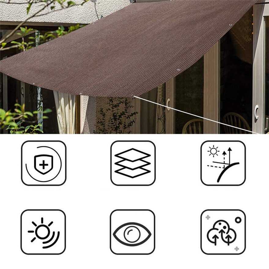 Utendørs uv beskyttelse fortelt seil skygge nett terrasse ly utendørs hage foldestoff solkrem varmebeskyttelse