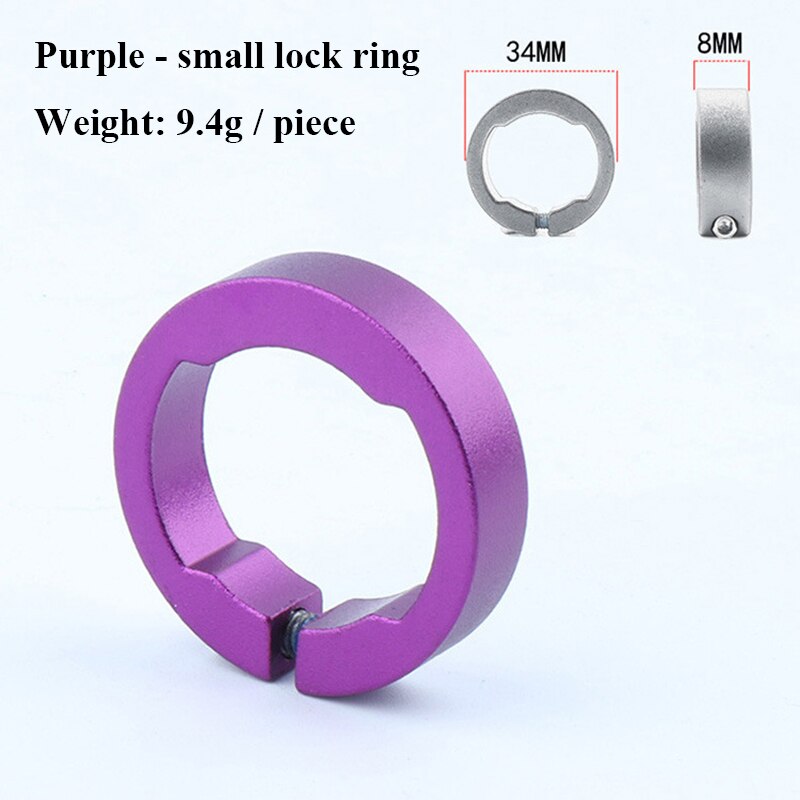2 stücke Fahrrad Griffe Ring 8/12mm Aluminium Legierung Ende Schloss Ringe MTB Mountain Road Bike Lenker Fahrrad teile radfahren Zubehör: 2pcs Purple 8mm