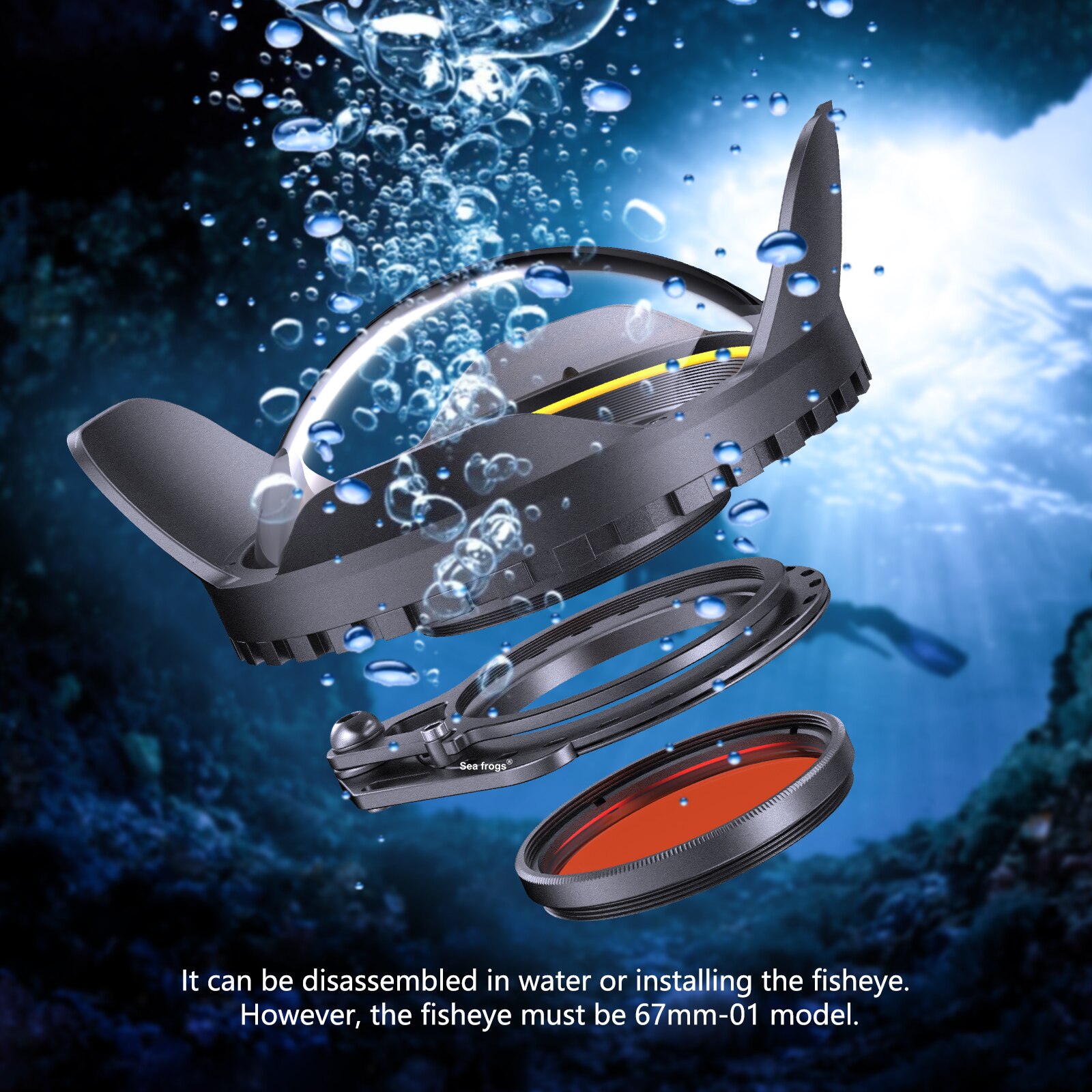 67mm filtro rosso a colori filtro polarizzatore circolare fotocamera filtro rosso colore luce rimedio per obiettivo fotocamera lente subacquea