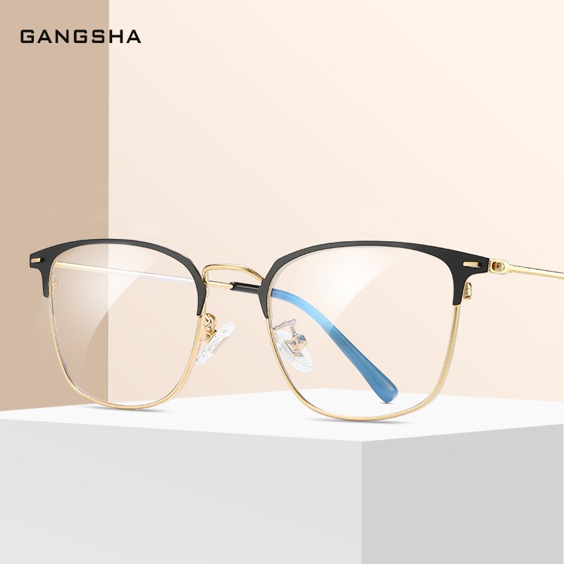 GANGSHA Anti Blue Rays Glasses Frame Women Computer Glasses Men Blue Light Coating Gaming Glasses Frame optical 9828