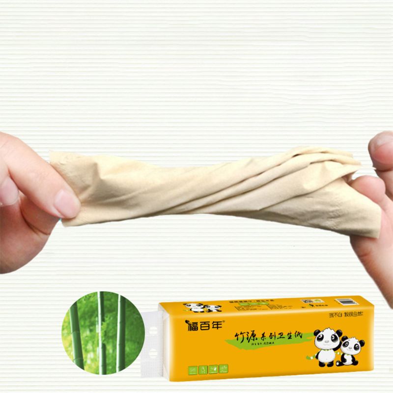 12 Rolls Bamboe Pulp Wc-papier Handdoeken 4-Ply Dikker Biologisch Afbreekbaar Bad Weefsel