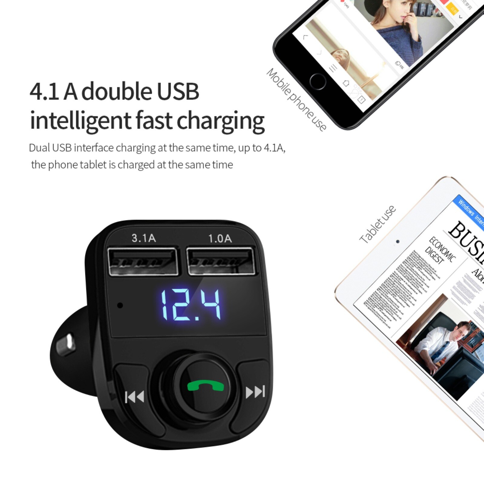  mp3 kabellose bluetooth-autoradios mit fm-transmitter, usb-ladegerät und  mp3-  mp3 -funktion