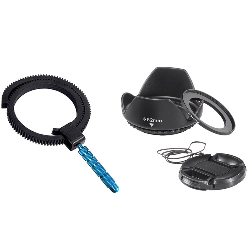 Rubber Follow Focus Ring Gear Riem Met Plug In Aluminium &amp; Lens Accessoires Camera Lens Paraplu Voor Sony Een 6000