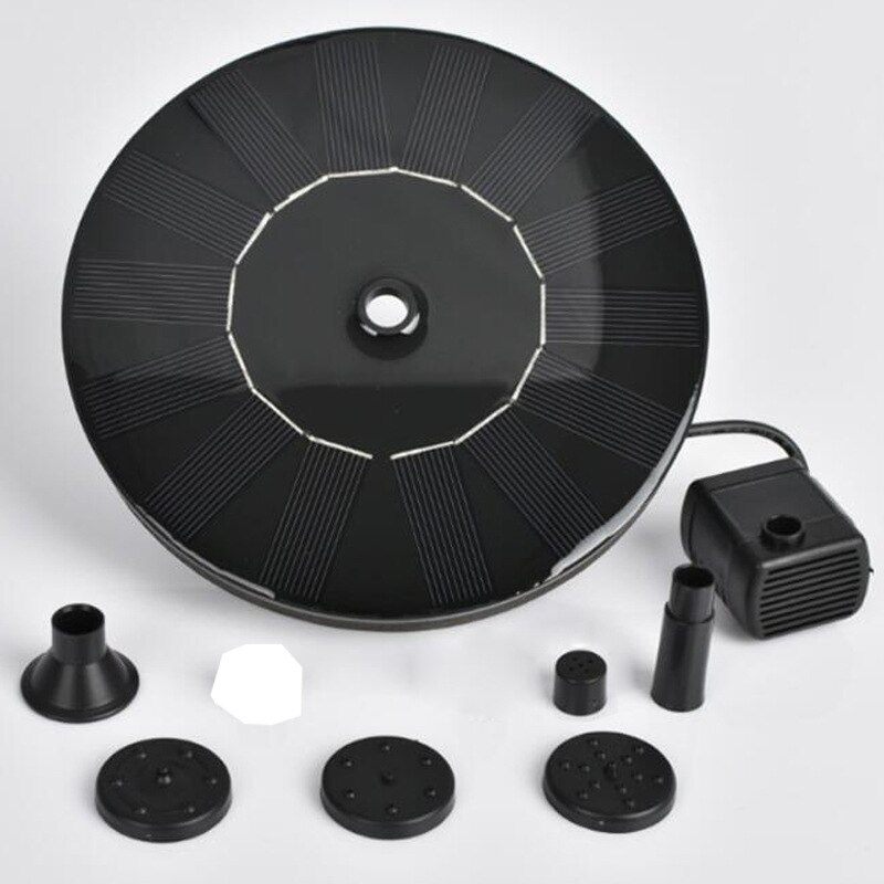Mini Solar Power Water Fountain Garden Pool Pond 30-45cm Outdoor Solar Panel Bird Bath Floating Water Fountain Pump Garden Decor: Default Title