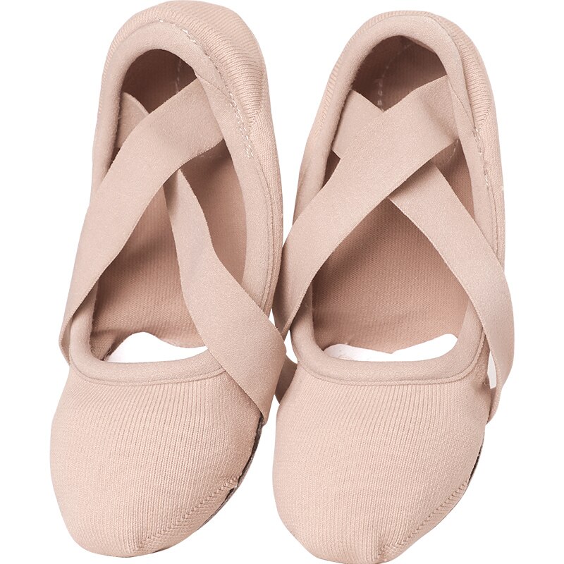 Kvinder stretch ballet sko ballet hjemmesko elastiske ballet sko voksne kvinder yoga gym gymnastik dansesko