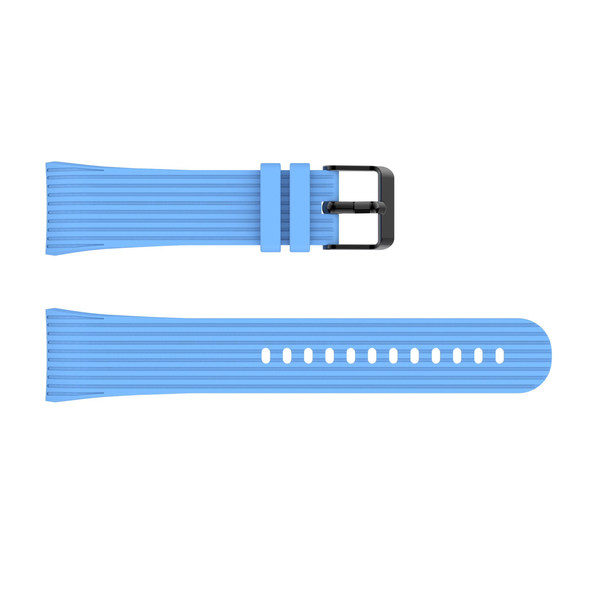 Behua vervangende polsband voor samsung gear fit 2 pro band siliconen polsband voor samsung fit 2 sm-r360 waterdicht l/s maat: Lichtblauw / L-maat
