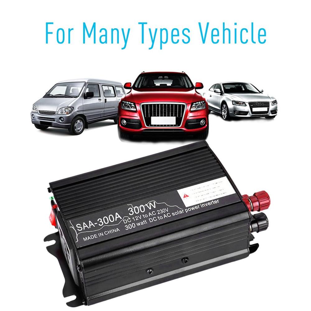 500W Auto Omvormer 12V Naar 220V Gemodificeerde Sinus Omvormer Spanning Converter + Lcd Display