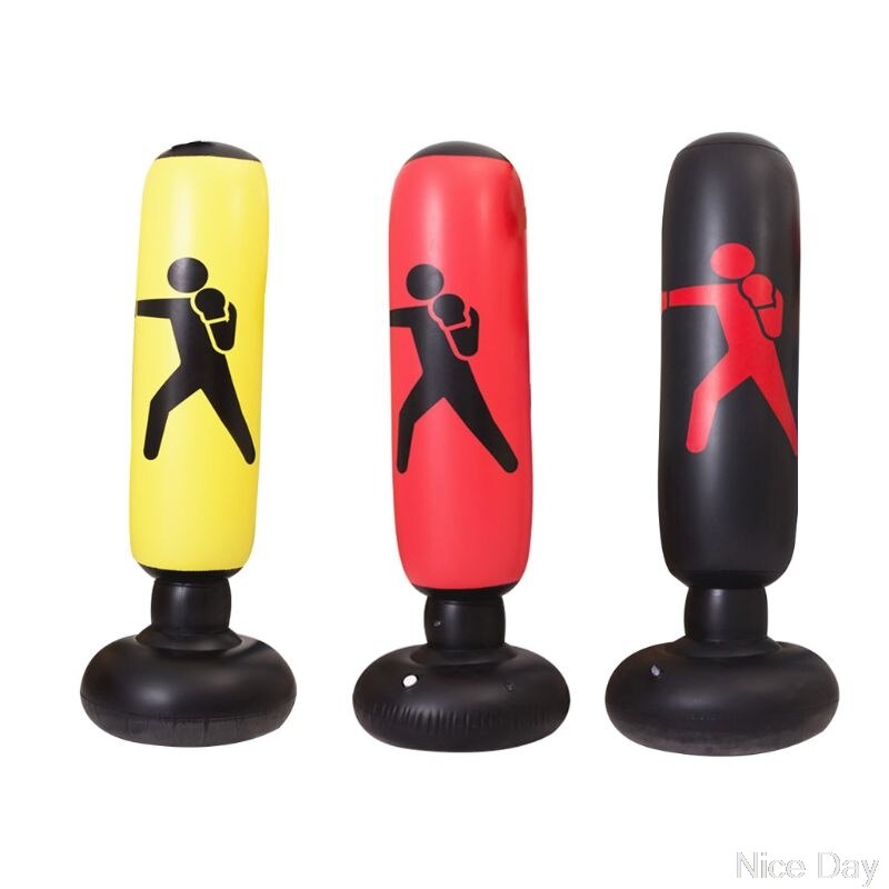 Fitness Inflatable Punching Bag Stress Punch Tower Fight Exercise Speed Stand A10 20