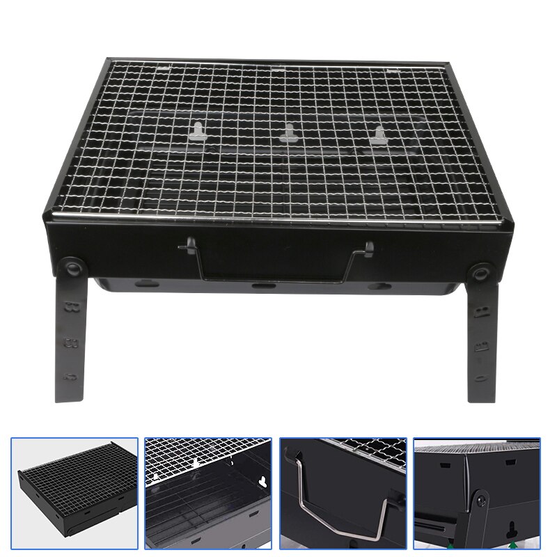 Portable Folding Barbecue Charcoal Grill Easy Assemble And Remove Barbecue Cooking Set BBQ Grill 35*27cm Bbq Grill