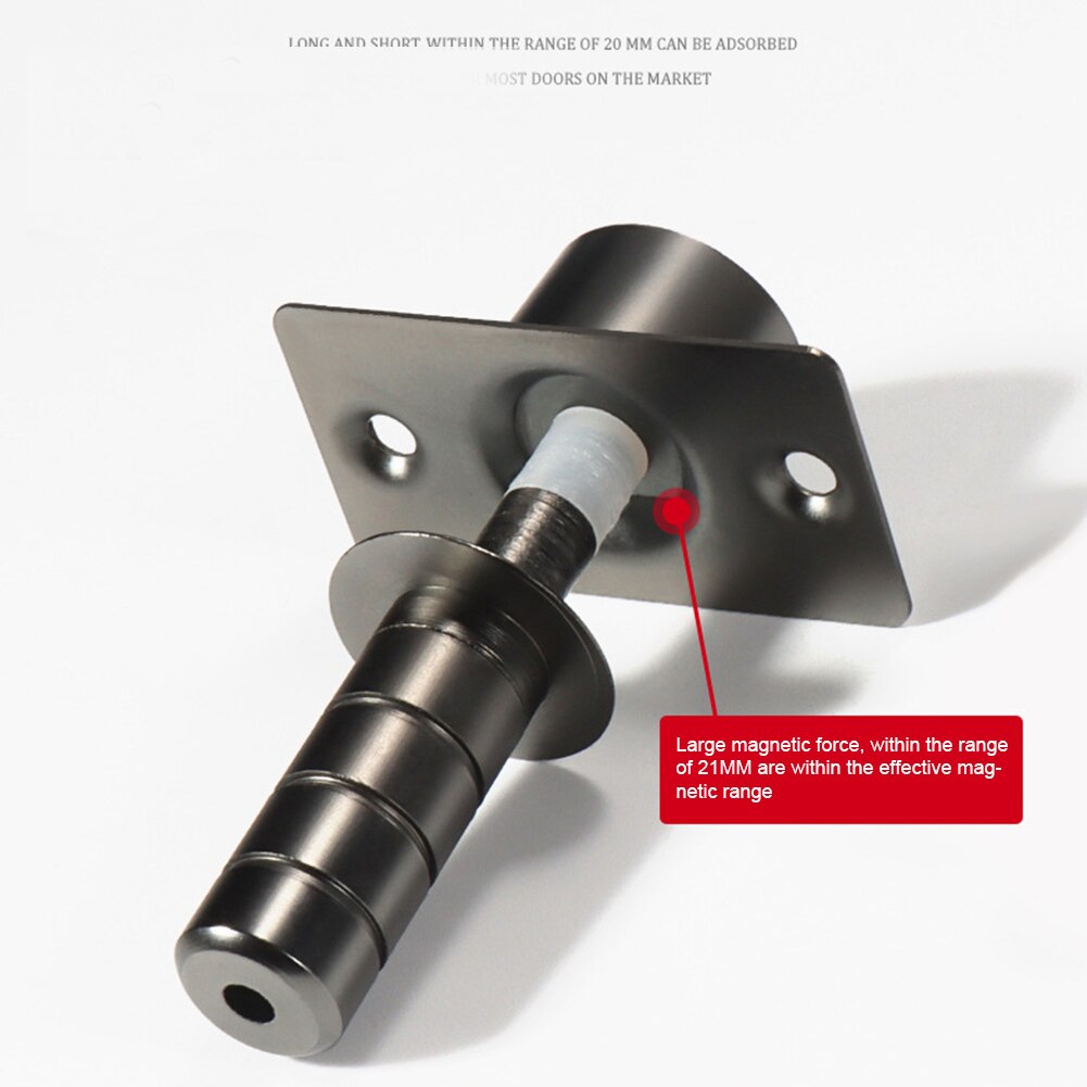 Heavy Duty Powerful Extra Thick Easy Install Anti Rust Floor Wall Mounted Stopper Hardware Magnetic Door Stop
