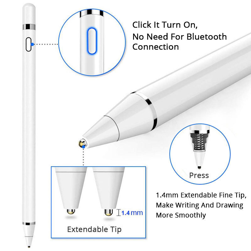 Universal Smart Pen Voor Xiaomi Mipad 5 Tablet Stylus Pen Voor Xiomi Mi Pad 5 Usb Opladen Stylus Tablet Pen touch Screen Tekening