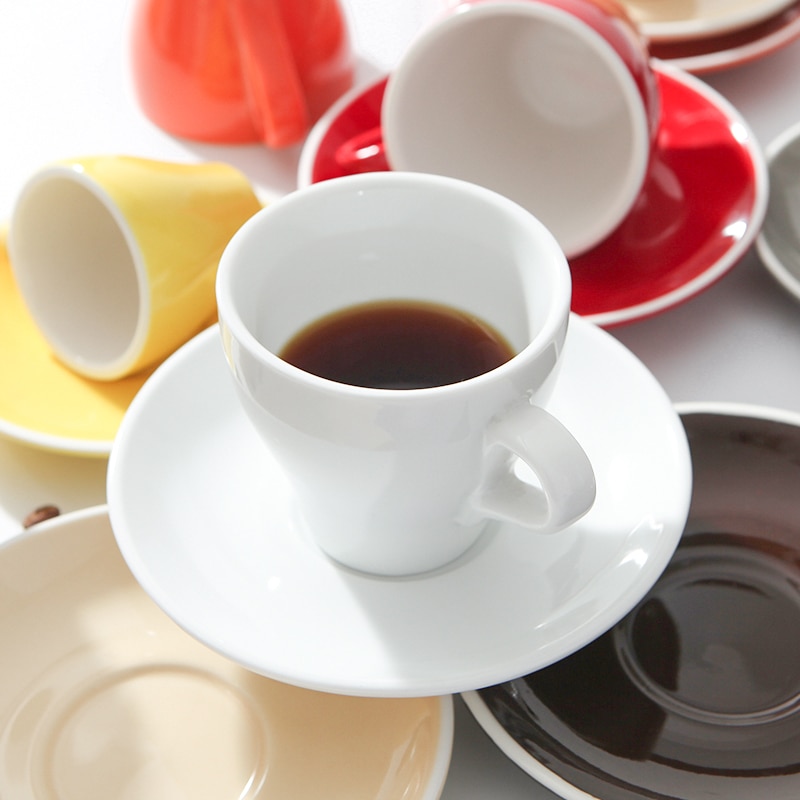 Godteri farge ekspresso kopp og tallerken fargerike 80ml kaffesett italienske amerikanske kaffekopper