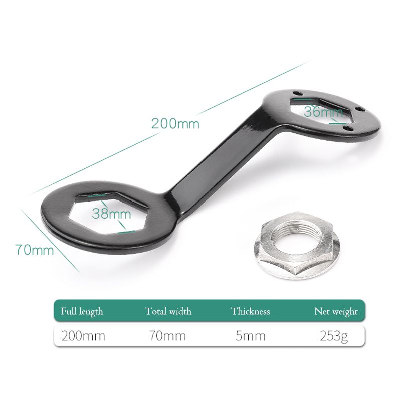 36/38mm Washing Machine Clutch Wrench Automatic Wash Machine Wrench With Nut Home Cleaning Repair Wrench Disassembly Hand Tools