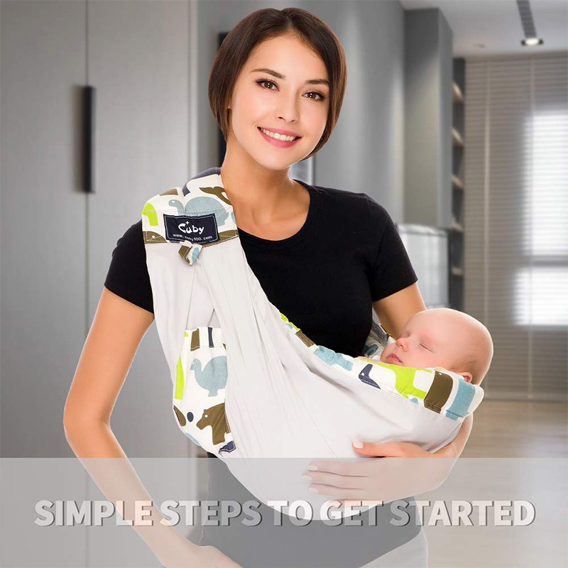 front baby carrier CUBY Baby Sling Baby Wrap Cotton wrap baby Soft Breastfeeding Cartoon animal pattern Ergonomics
