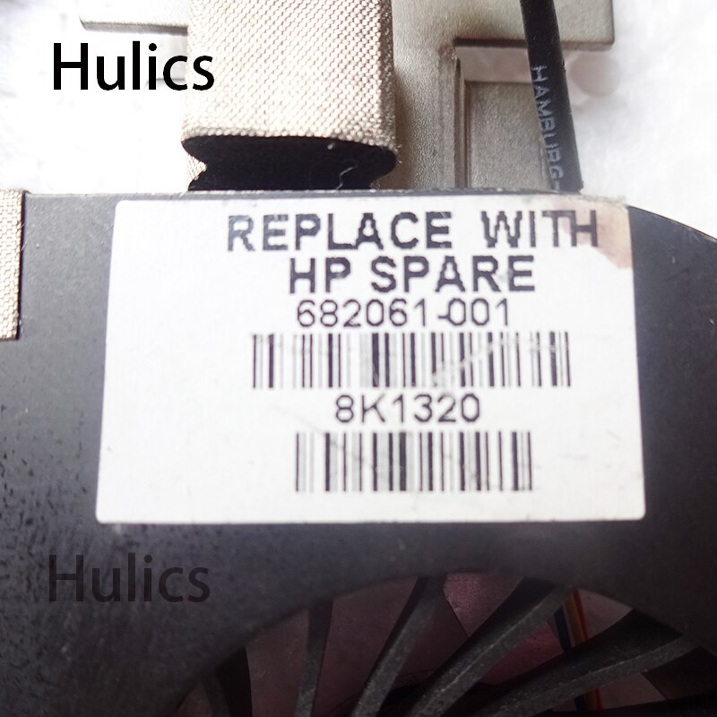 Hulics Original for HP DV6 DV7 DV6-7000 DV7-7000 cooling heatsink with fan 682061-001