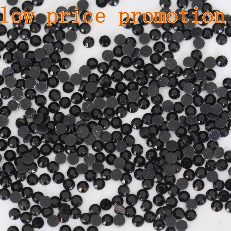 ! SS10 Jet Dmc Fix Steentjes Plaksteen Black Hotfix Rhinestones Glas Glitter Steentjes Voor Bruiloft Drss B0882