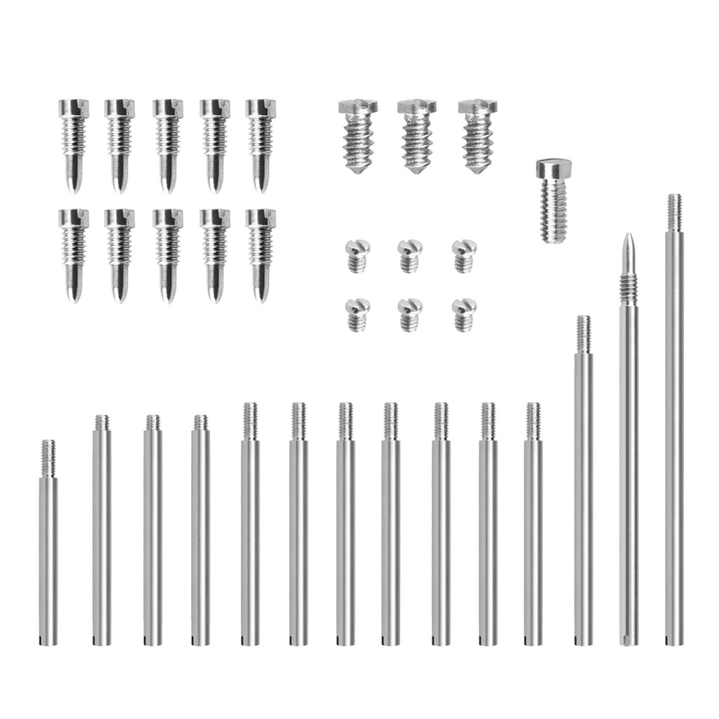 Metal Clarinet Fitting Threaded Shafts Screw Set Woodwind Adjustment Repair Part