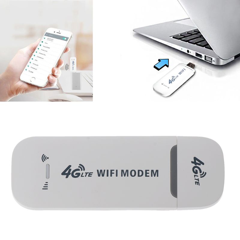 Adaptador de red de módem USB 4G LTE con WiFi, punto de acceso, tarjeta SIM, Router inalámbrico 4G para Win XP Vista 7/10, Mac 10,4, IOS, Nov-26A