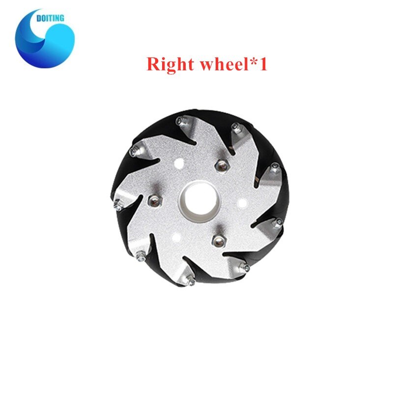 50mm Mecanum wheel Metal Omnidirectional Wheel Special for TT motor Wheels For Arduino Robot Chassis Accessories DIY Kit: 1pcs right