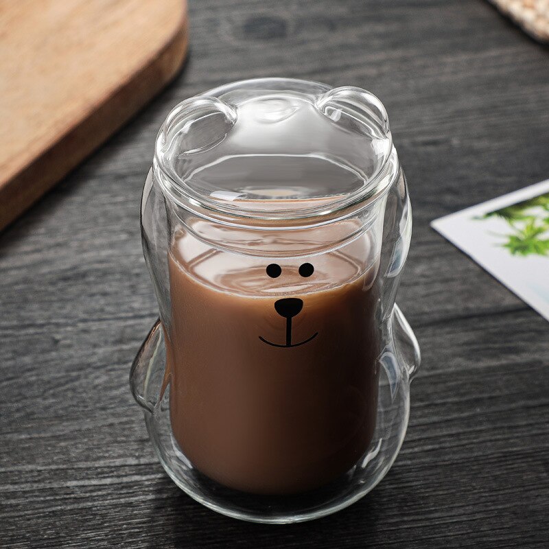 300ml Heat Resistant Double Wall Glass Cups Handmade Healthy Drink Mugs Tea Mugs Transparent Beer Espresso Coffee Milk Cups