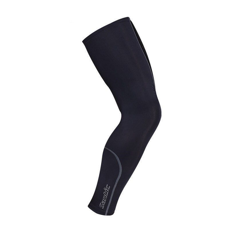 Calentadores de piernas de Ciclismo para hombre y mujer, calentadores de piernas Anti-UV, color negro, talla asiática, S-2XL