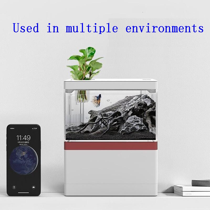 mini aquarium fish tank small desktop landscaping package ecological tank micro landscape bucket