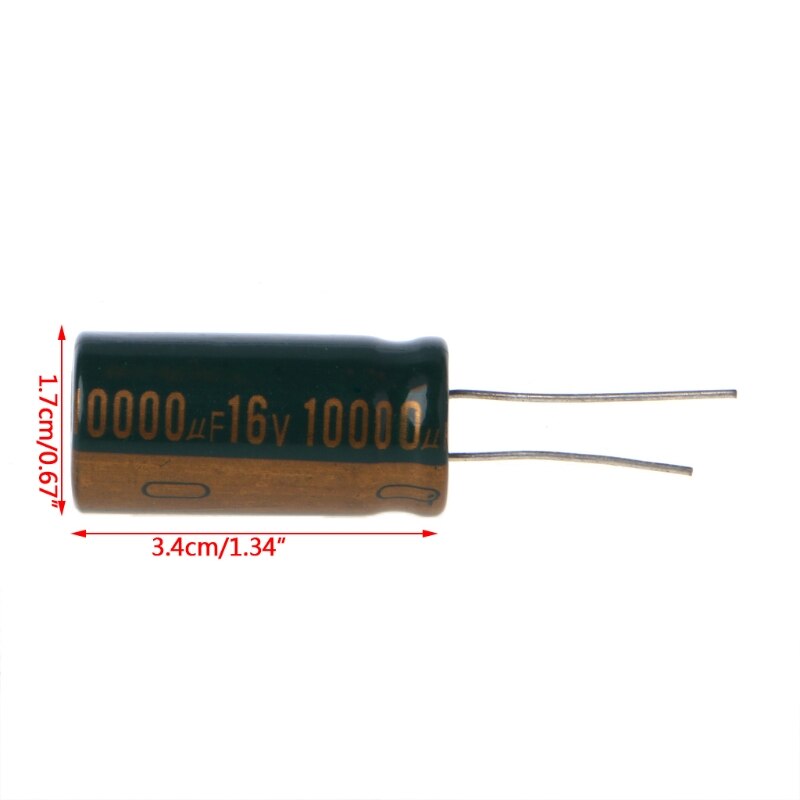 16v 10000uf kapacitans elektrolytisk radial kondensator høj frekvens lav esr  n1hf