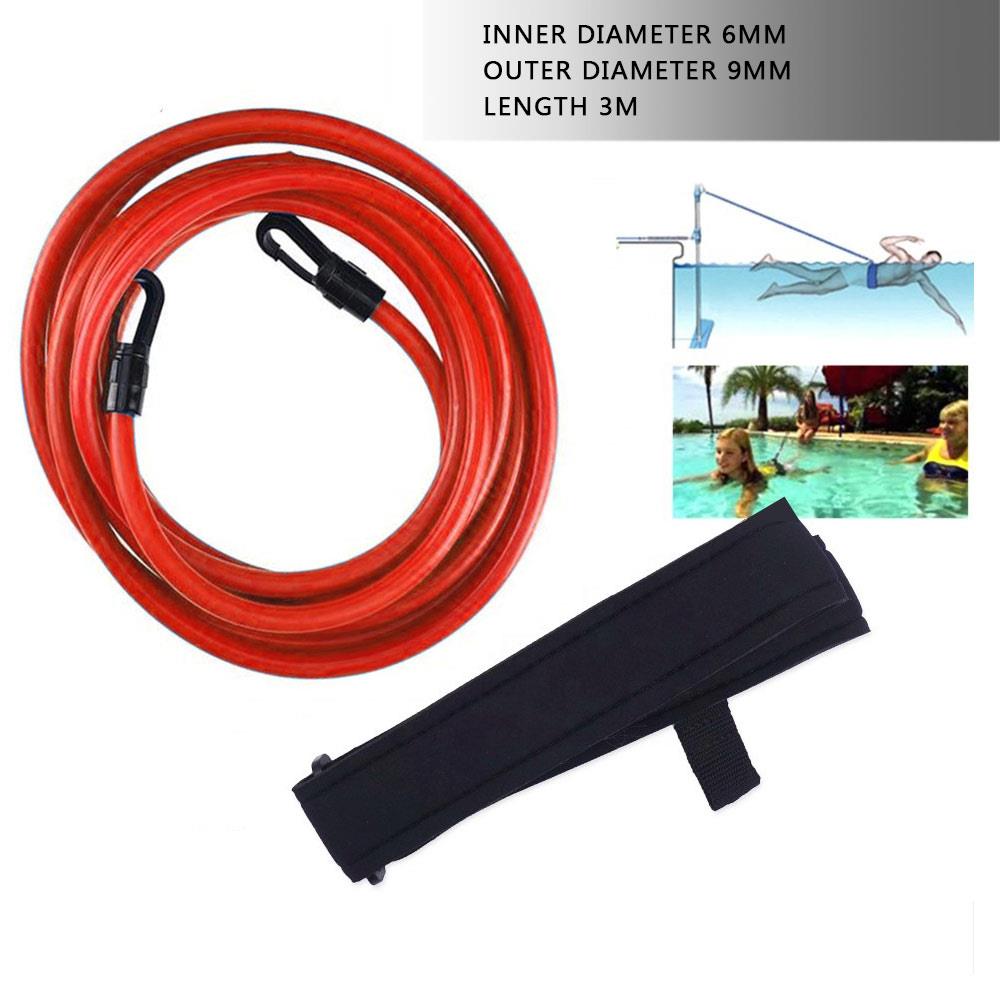 Durable Swim Training Belts Static Swimming Belt Latex Snorkelling Physical Education Fitness Summer Swimming Training Belt