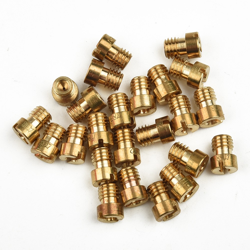 25Pcs Main Jet 55-115 M5 5mm For Dellorto Carburetor Vergaser SHA SHBC SHB Motorcycle Scooter Injectors Nozzle Main Jet Set