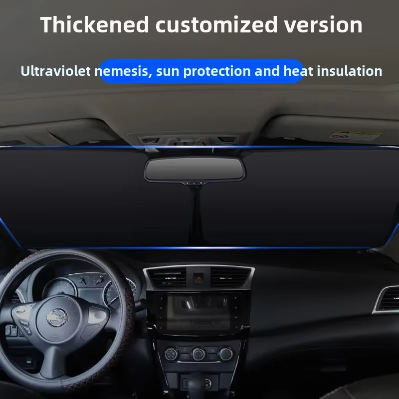 Auto Voorruit Zonnescherm Cover Opvouwbare Voorruit Zonneklep Blokken UV Reflecterende Auto Parasol Zonnescherm Protector Cover