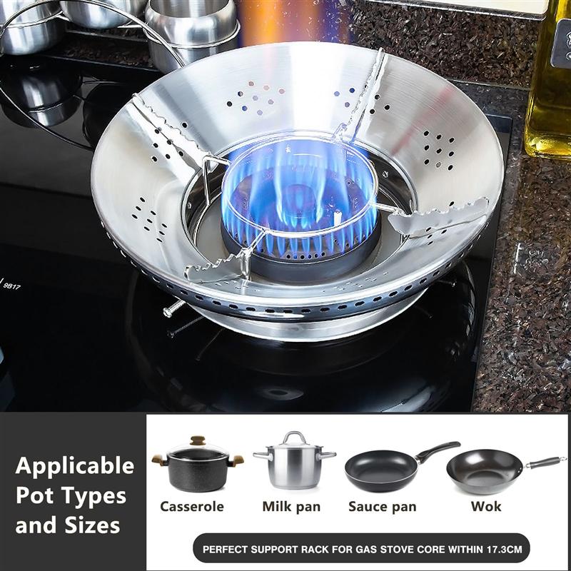 Wok Rack Double Layer Stainless Steel Energy Saving Range Gas Burner Ring