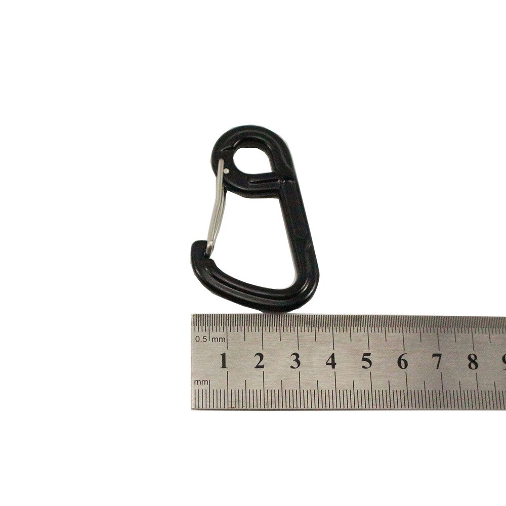 2PC Carabiner for Key Mountaineering Camping Hiking Hook Screw Lock Locking Rock Climbing Chain Outdoors Survival Tool