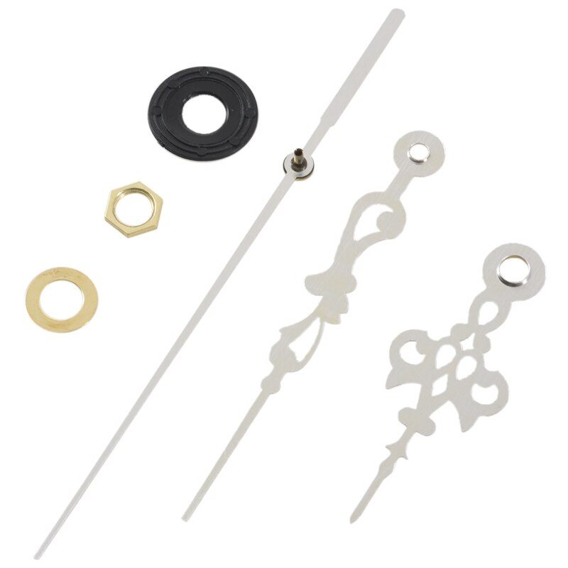 2set Quartz Clock Movement Mechanism DIY Repair Parts Gold with Clock Movement Mechanism with Silver Hour Minute Second