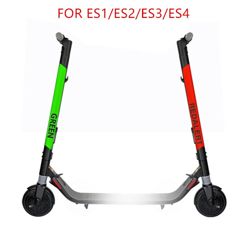 1 pçs reflexivo estilo adesivos para ninebot es1/es2/es4 scooter elétrico skate peças acessórios 58*5.8cm