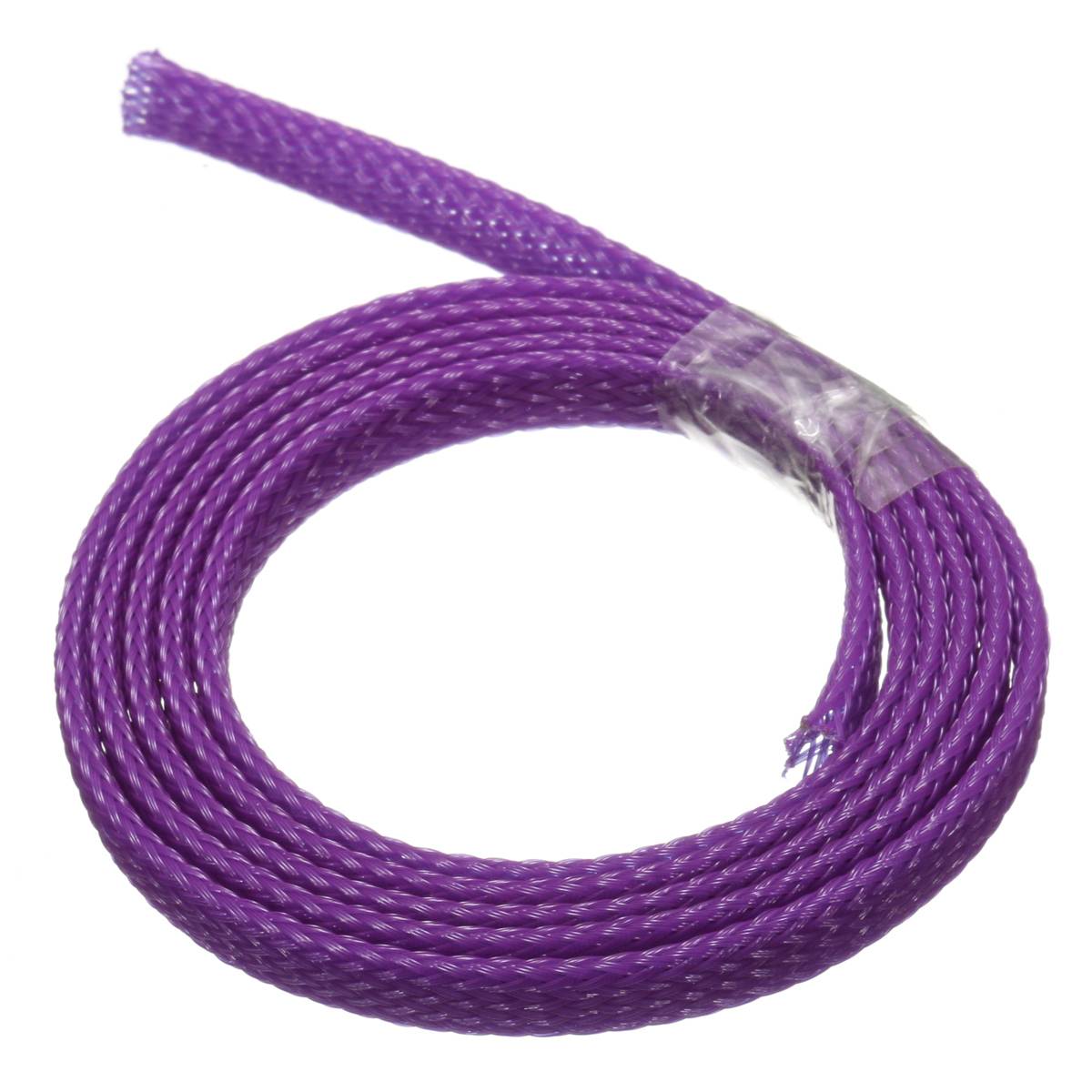 1m 6mm Cable Sleeve Insulated Braided Sleeving Data line protection Wire Cable Flame-retardant nylon tube: Purple / 2x