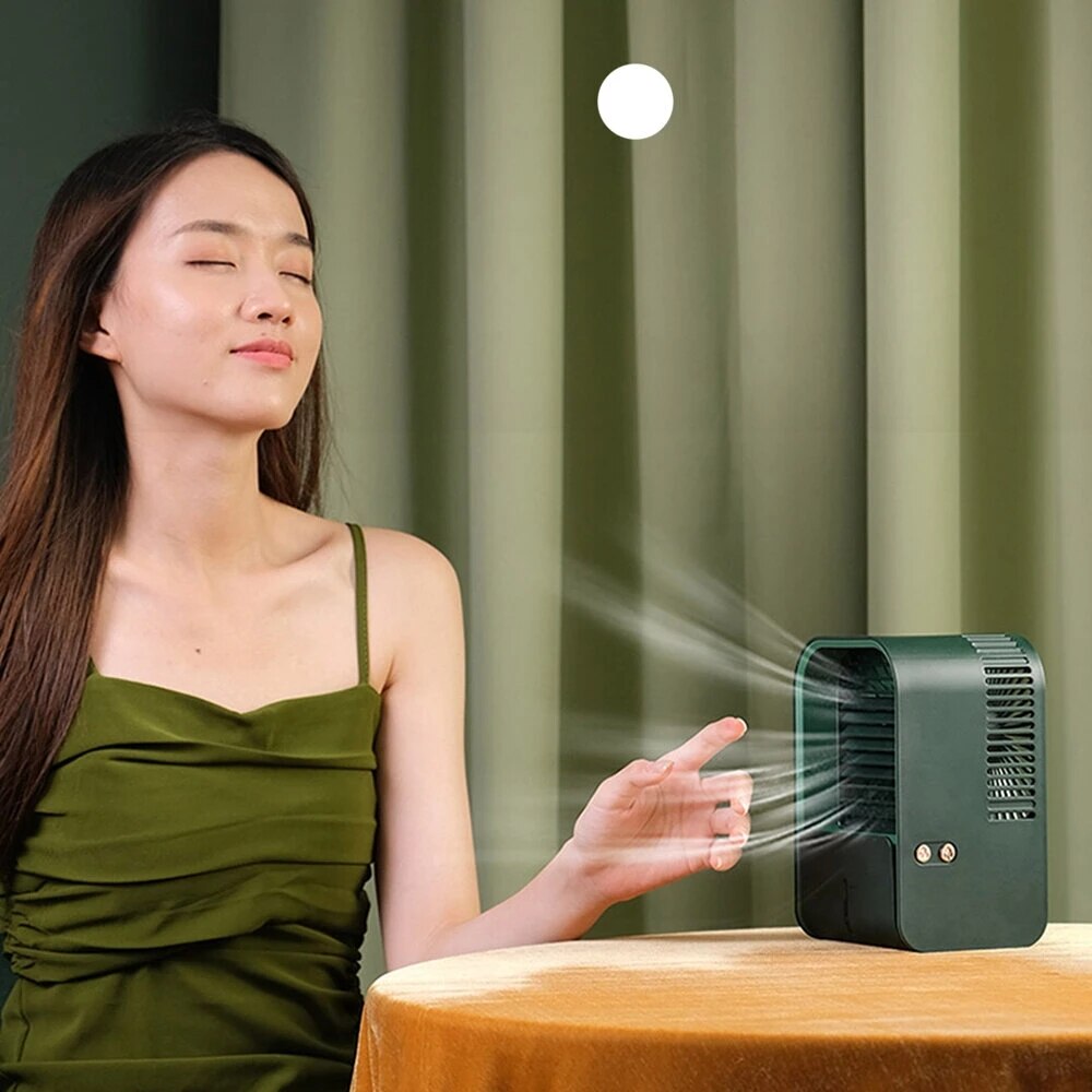 Xiaomi-enfriador de aire portátil MIIIW, ventilador de bajo ruido, 3 velocidades, aire acondicionado de escritorio, Humidificador USB, purificador para oficina y dormitorio