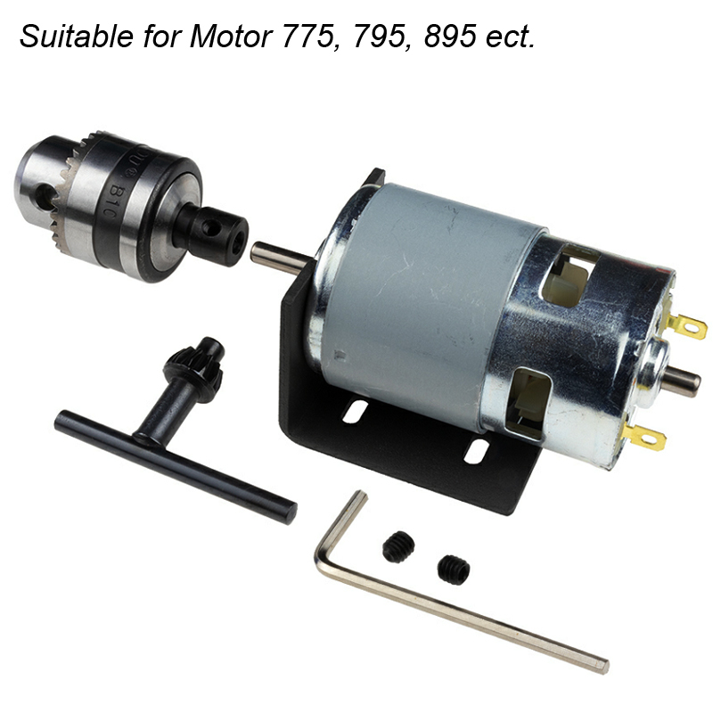 Mini Electric Drill Chuck 0.6-6mm Mount B10 Taper Connector Rod Motor Shaft Chuck For Drill With Adapter Key Wrench Power Tool