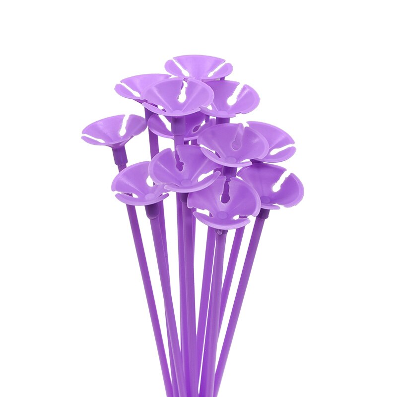 10Pcs Folie Latex Ballonnen Houder Sticks Met Cup Birthday Party Wedding Opblaasbare Ballen Decoratie Accessoires: macaron stick 4