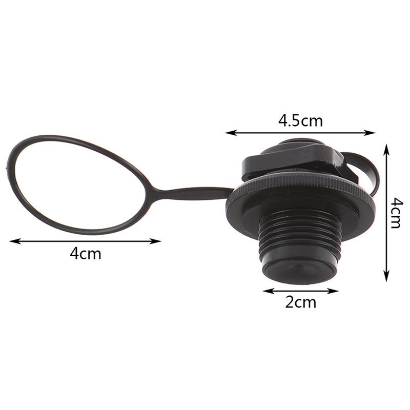 Válvula de aire negra, tapa de Sellado seguro para colchón inflable, cama de aire, 1 unidad: Default Title