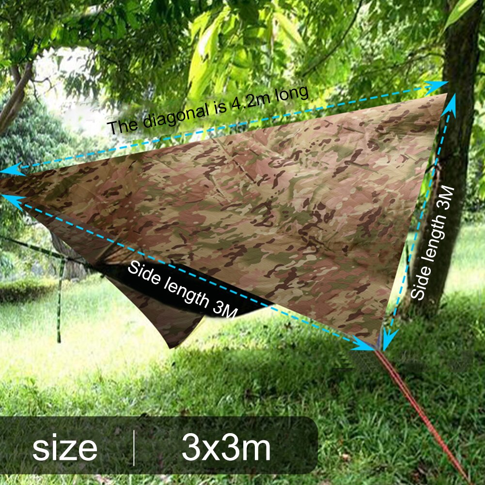 Outdoor tent parasol canopy camping tent windproof waterproof tourist awning tarpaulin awning mat forest hiking picnic accessories