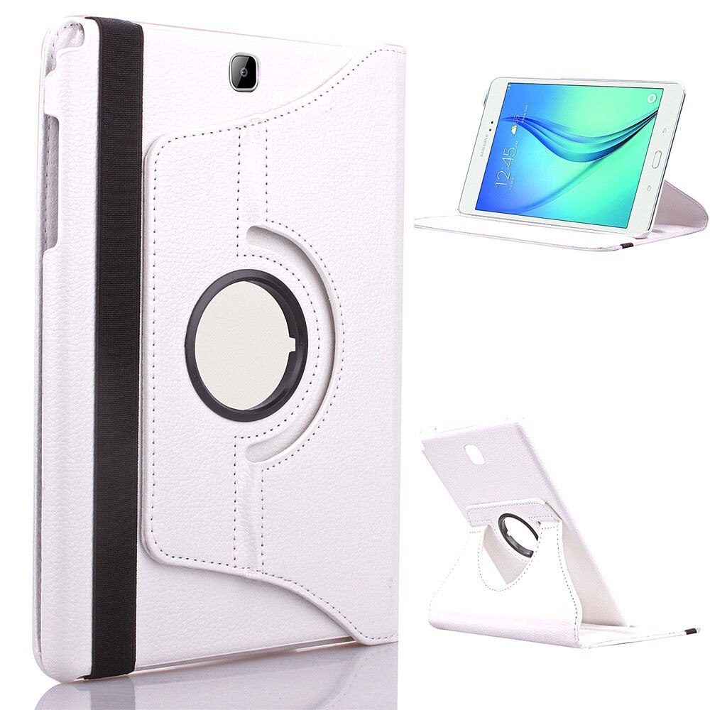 Dla Samsung Galaxy Tab 2 10.1 cal P5100 P5110 P7500 P7510 Tab2 Tablet Case 360 obrotowy uchwyt klapki skórzane pokrywy: For 360 White