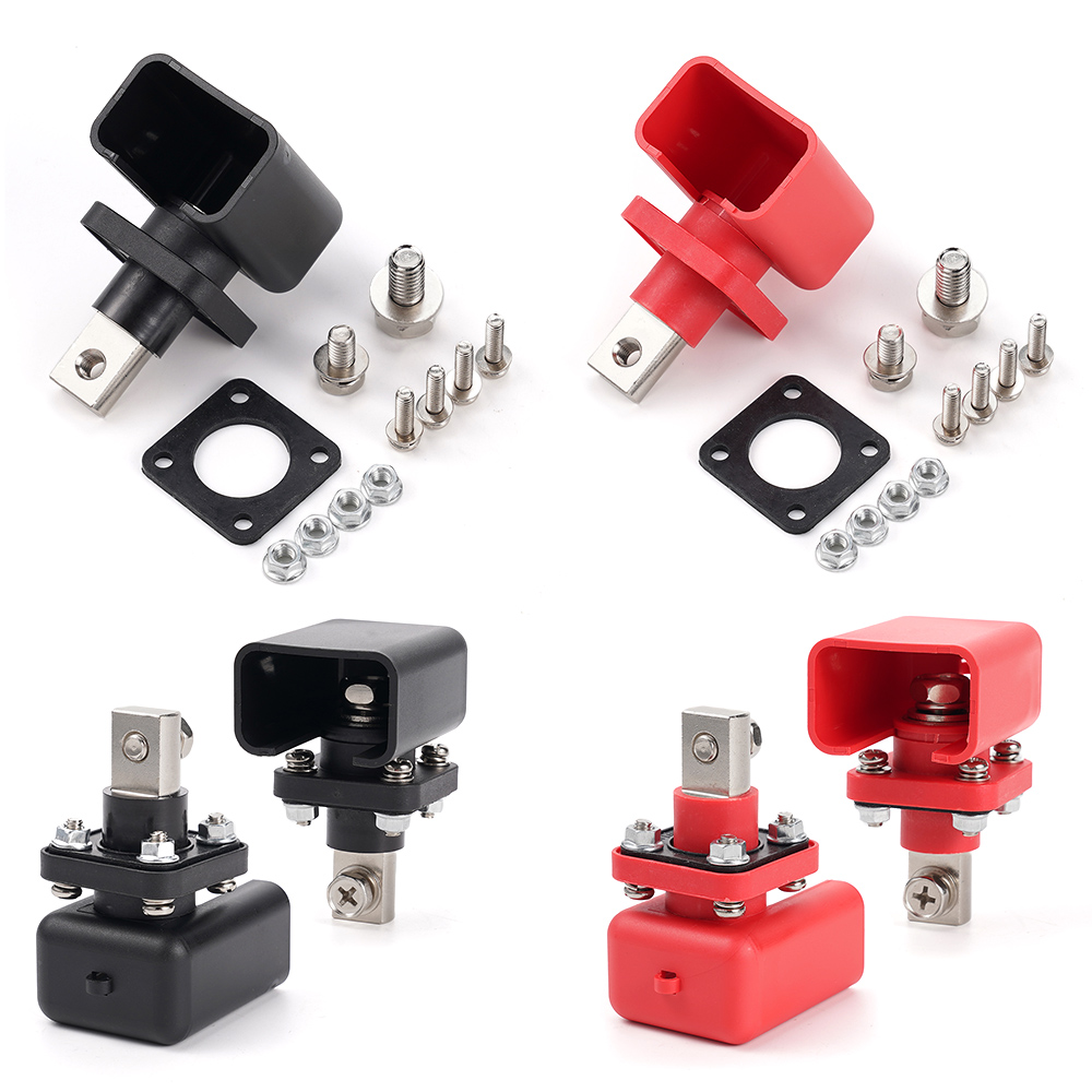 200A All-Copper Lithium Battery Terminal Connector Energy Storage Terminal Battery Connector Adapter Inverter Plug