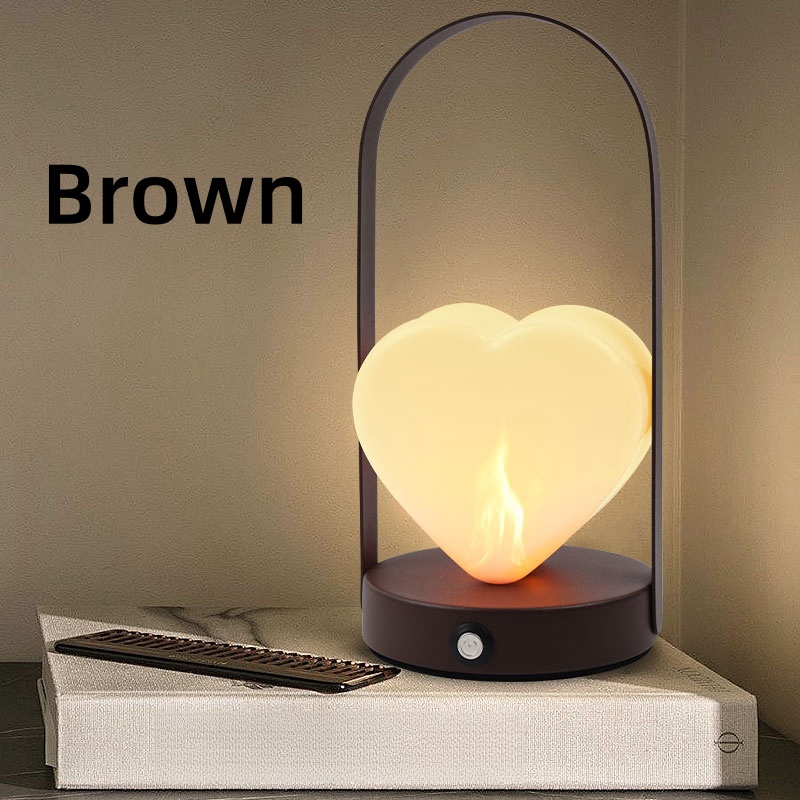Lampe portative à flamme rechargeable. Convient pour les bars à manger, le camping, la tente extérieure, le salon, la pièce.: 6w